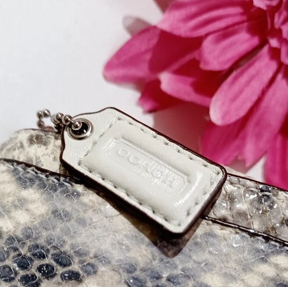 COACH Metallic Snake Kristin Clutch Crossbody RARE NWOT - Picture 8 of 16